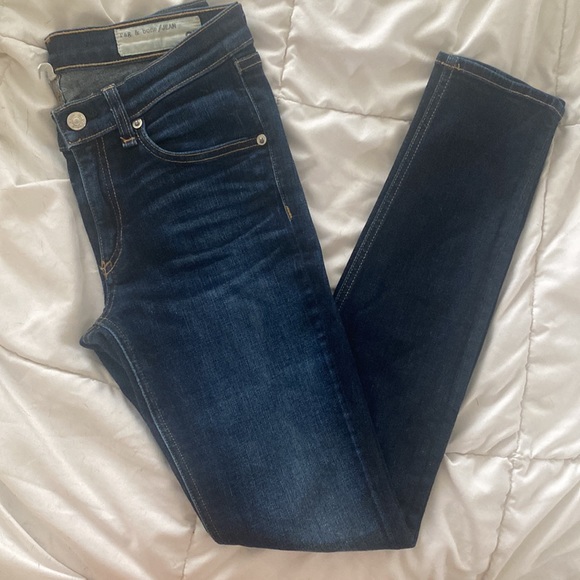 rag & bone mid rise skinny jeans size 27 - Picture 7 of 7